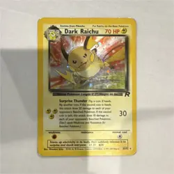Pokemon Dark Raichu Team Rocket Secret Rare Holo 83/82 70 HP Wizards English - Image 1