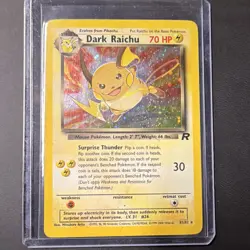 Pokemon Dark Raichu Secret Rare Holo 70HP Team Rocket 83/82 English Unlimited - Image 1