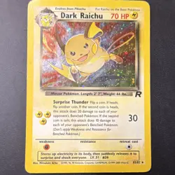 Pokemon Dark Raichu Secret Rare Holo 70HP Team Rocket 83/82 English Unlimited - Image 2