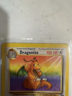 Pokemon Dragonite 19/62 Fossil Rare Stage 2 100 HP Regular Unlimited WOTC - Image 2