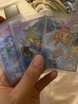 Pokemon TCG First Partner Illustration Collection Series 1 Gen 4 Sinnoh Starters - Image 1