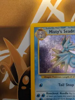 Misty's Seadra 9/132 Holo Prerelease Promo - WoTC Pokemon TCG Card - NM - Image 3