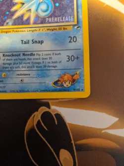 Misty's Seadra 9/132 Holo Prerelease Promo - WoTC Pokemon TCG Card - NM - Image 5