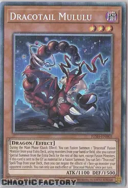 YUGIOH JUSH-EN005 Dracotail Mululu Collector's Rare 1st Edition NM - Image 1