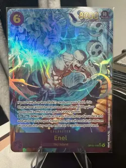 OP15-118 Enel SEC Alt Art Adventure On Kami’s Island One Piece TCG English Card - Image 1