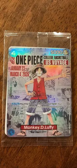 Monkey.D.Luffy (055) (College Basketball US Voyage) P-055 One Piece Promotion... - Image 1