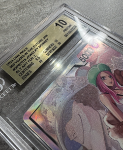 One Piece TCG Jewelry Bonney Alt Art BGS 10, 500 Years/Future OP07-019, 2024 (1) - Image 5