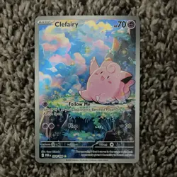 Lillie's Clefairy ex Special Illustration Rare Holo Sv09 184/159 Pokemon - Image 1