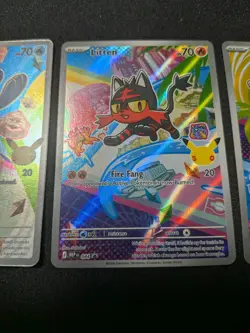 Pokemon First Partners illustration Collection Rowlet Litten Popplio Promo 30th - Image 3