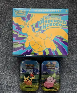 Pokemon TCG Ascended Heroes ETB and x2 tins - Brand New & Sealed - Image 1