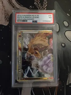 Pokemon TCG Entei Raikou Legend Holo Card 90/95 Unleashed - Image 1