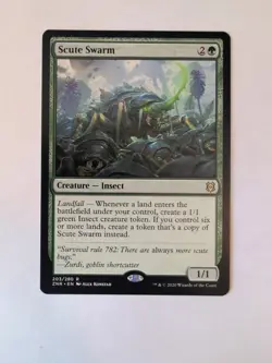 MTG Scute Swarm ZNR Zendikar Rising 203/280 Rare Magic the Gathering 2020 Card - Image 1