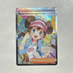 Pokemon Rosa's Encouragement Full Art Trainer-Supporter Holo Rare Card 123/088 - Image 1