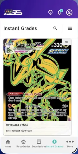 Rayquaza VMAX Rapid Strike Silver Tempest TG29/TG30 Holo Trainer Gallery Card - Image 1