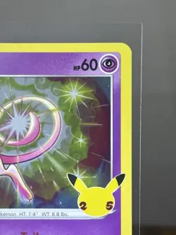 Pokemon Mew Celebrations 011/025 Holo Rare Basic Card English - Image 2
