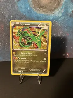 2012 Pokemon TCG Rayquaza Trading Card Dragon Vault Holo Rare, #11/20 NM - Image 1