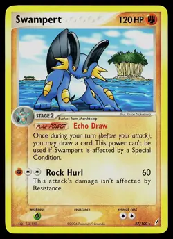 Pokemon Card - Swampert Crystal Guardians 27/100 Rare - Image 1