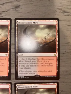 Magic The Gathering MTG BLOODSTAINED MIRE Khans of Tarkir Playset 4x - Image 3
