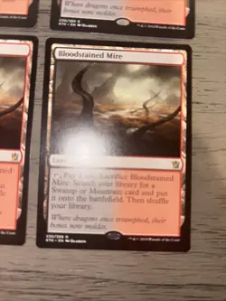 Magic The Gathering MTG BLOODSTAINED MIRE Khans of Tarkir Playset 4x - Image 5