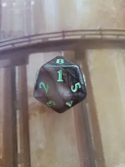 MTG Duskmourn Nightmare OVERSIZED Glow in the Dark Spindown D20 Die Life Counter - Image 2