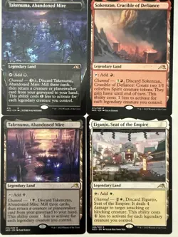 MTG: 4x Set of Legendary Lands from Kamigawa: Neon Dynasty -NM - Image 1