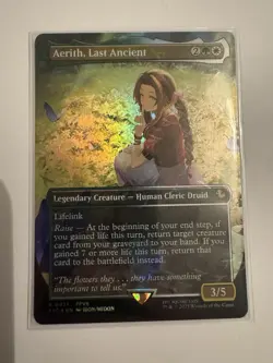 Aerith, Last Ancient (Borderless) (Chocobo Track Foil) ✅ FF ✅ Magic (mtg) - Image 1