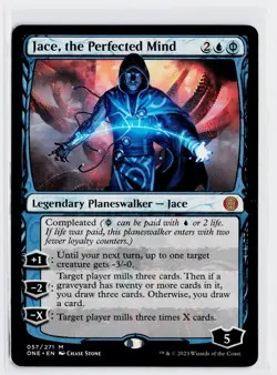 Jace, the Perfected Mind M Phyrexia: All Will Be One # 57 NM Normal - Image 1