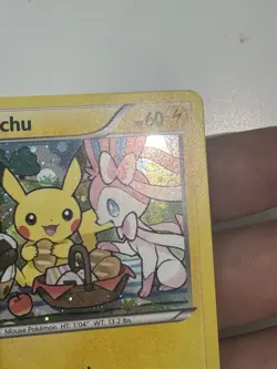 Pikachu XY95 Black Star Promo Holo Pokemon Card – Cute Artwork – Rare - Image 2