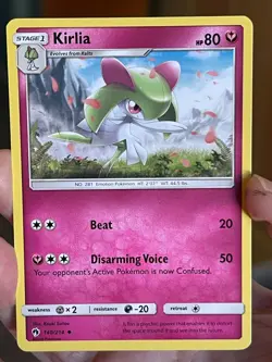 POKEMON KIRLIA 140/214 UNCOMMON LOST THUNDER NM CARD - Image 1