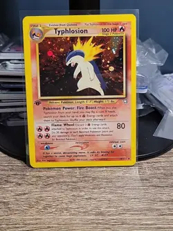 Pokemon TCG 1st Edition Typhlosion 18/111 Neo Genesis Holo - Image 1