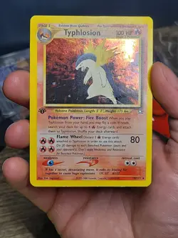 Pokemon TCG 1st Edition Typhlosion 18/111 Neo Genesis Holo - Image 3