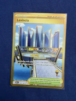 Pokemon Levincia 244/182 Trainer-Stadium Foil Hyper Rare Sv10: Destined Rivals - Image 1