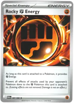Rocky Fighting Energy Non-Holo Prerelease Card 087/088 Pokemon Perfect Order NM - Image 1