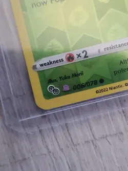 POKEMON GO DITTO UNPEELED (SPINARAK VERSION) 006/078 REVERSE HOLO COMMON - Image 3