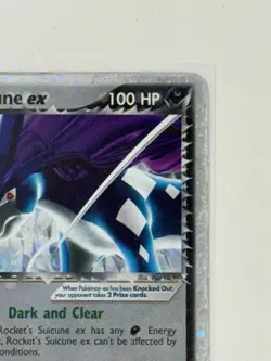 Pokemon TCG Rockets Suicune ex 105/109 Team Rocket Returns - Image 3