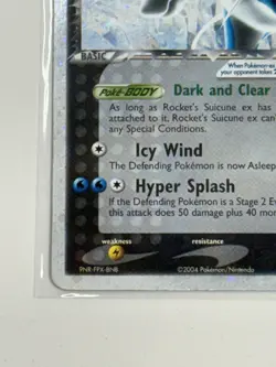Pokemon TCG Rockets Suicune ex 105/109 Team Rocket Returns - Image 5