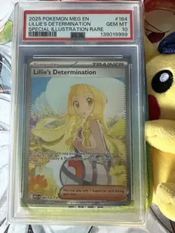 Pokemon 2025 Lillie's Determination 184/132 SIR Mega Evolution GEM MINT PSA 10 - Image 1