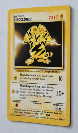 Electabuzz 020/102 Pokemon Base Set Regular, Ungraded, Excellent - Image 2