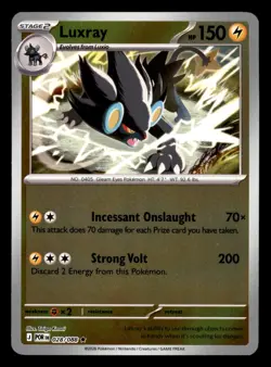 Luxray 028/088 ME03 Perfect Order Pokemon Reverse Holo Near Mint - Image 1