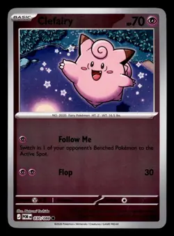 Clefairy 030/088 ME03 Perfect Order Pokemon Reverse Holo Near Mint - Image 1