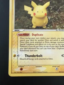 Pokemon Delta Species EX Ditto Pikachu- 39/113 - Uncommon Regular - Near Mint - Image 5