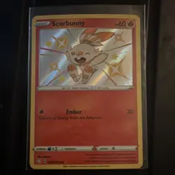 Pokemon Scorbunny SV015/SV122 Shining Fates Shiny Vault Holo Basic 60 HP Ember - Image 2