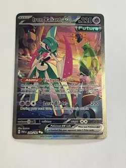 Pokemon Iron Valiant ex 249/182 SV04 Paradox Rift Rare Holo English NM/MT - Image 1