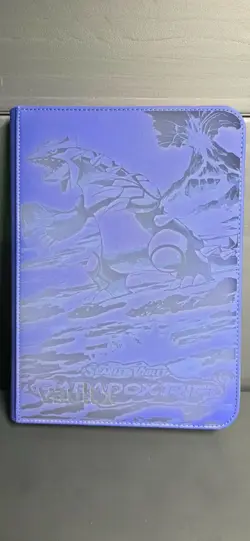 Laser Engraved Vault X Binder 9 Pocket SV4 Paradox Rift - Groudon - Image 1
