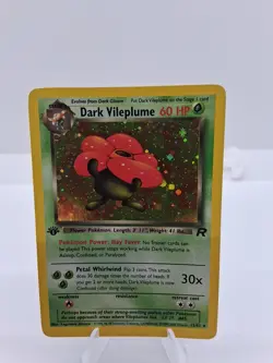 Pokemon TCG Dark Vileplume (LP) 1st Edition Team Rocket 13/82 - Image 1