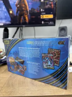 PHANTASMAL FLAMES MEGA CHARIZARD X EX Collection UPC Box Pokemon TCG SEALED NEW - Image 2