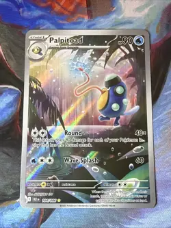 Pokemon TCG - Palpitoad Illustration Rare 104/086 Sv: Black Bolt Holo - Image 1