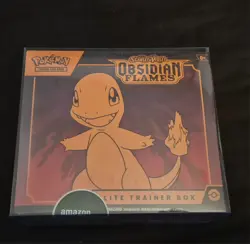 Pokemon TCG Scarlet & Violet Obsidian Flames Elite Trainer Box + Protector - Image 1