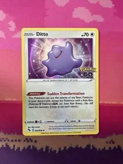 Pokemon Card Ditto Pokemon Go Holo Rare 053/078 Near Mint - Image 1