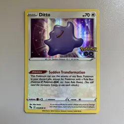 Ditto 053/078 Holo Rare Pokemon GO Pokemon Near Mint Card - Image 1